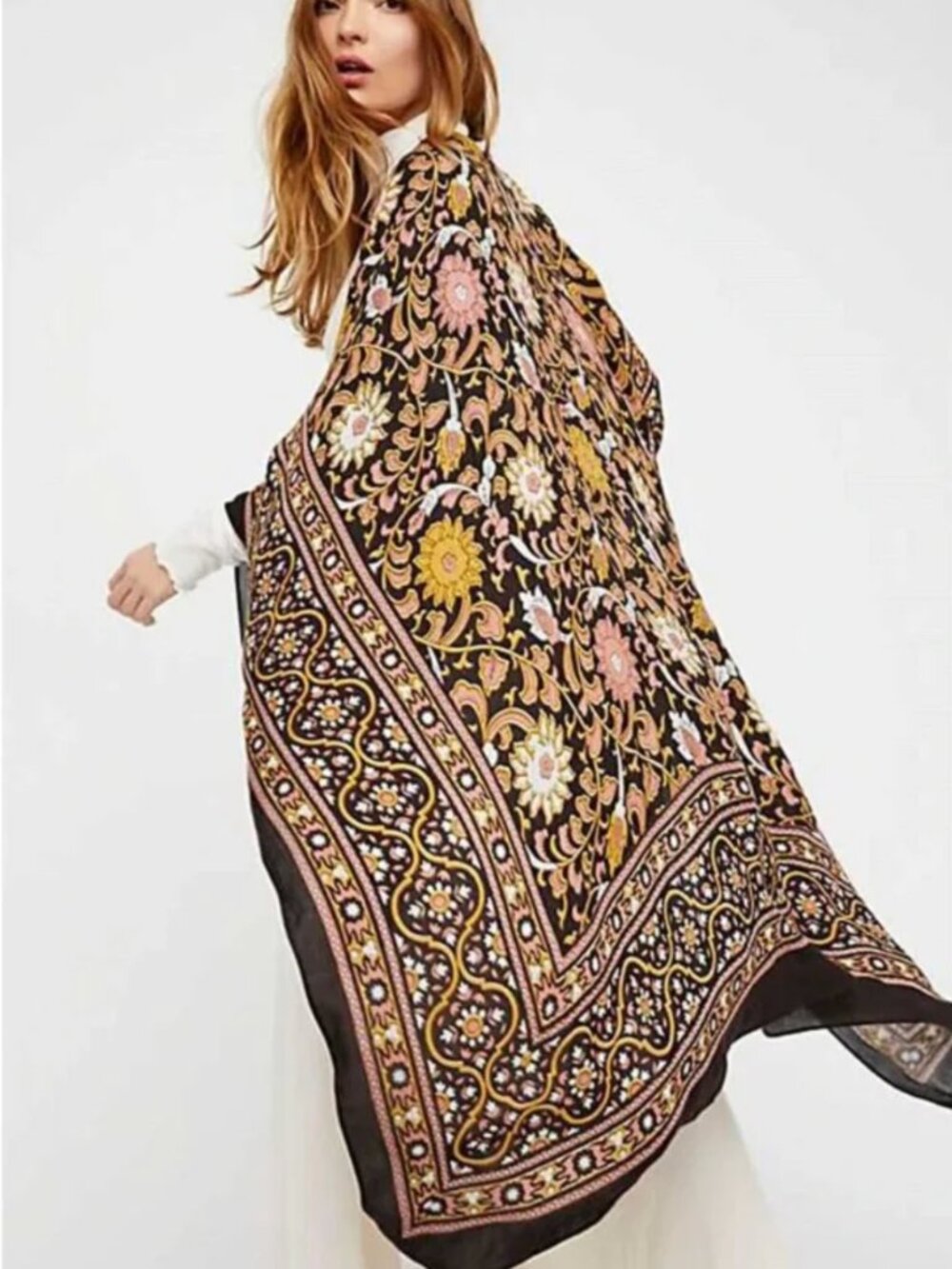 Free People Magic Dance Border Print Duster - Kimono - One Size